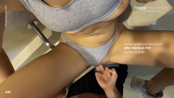 Screen grab #2 from the movie After Workout POV by Sali and Quin