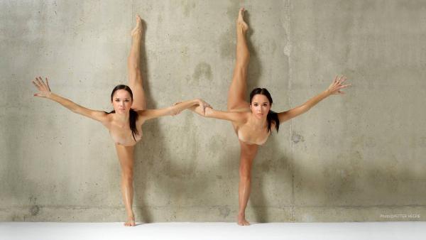 Julietta und Magdalena Akrobatische Kunst