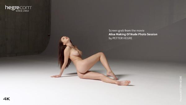 Captura de tela #1 do filme Sessão de fotos do Making Of Nude de Alisa