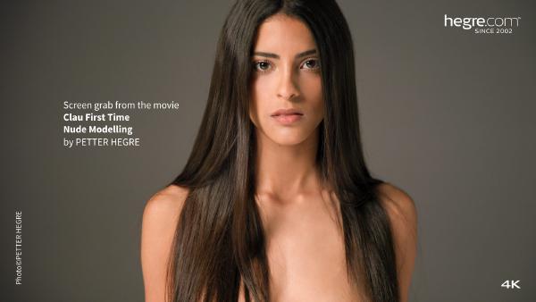 Tangkapan layar # 6 dari film Clau First Time Nude Modelling
