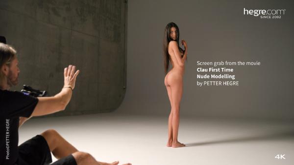 Tangkapan layar # 3 dari film Clau First Time Nude Modelling