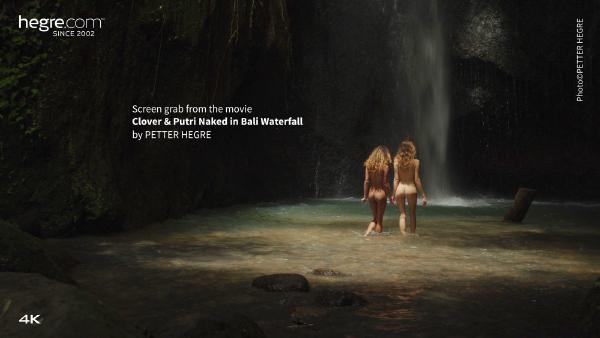 Екранна снимка №7 от филма Кловър и Путри голи във водопада на Бали