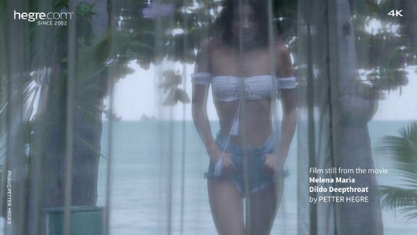 Skærmgreb #1 fra filmen Melena Maria Dildo Deepthroat