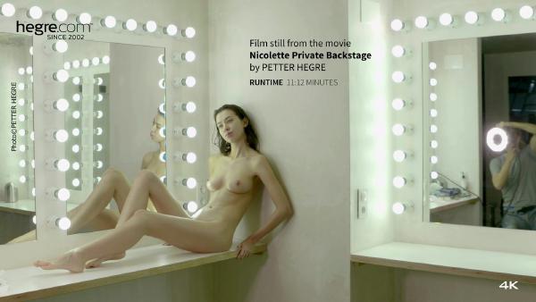 Screenshot #8 dal film Nicolette Private Backstage parte 1