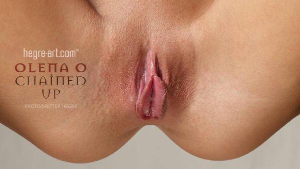 Olena O chained up