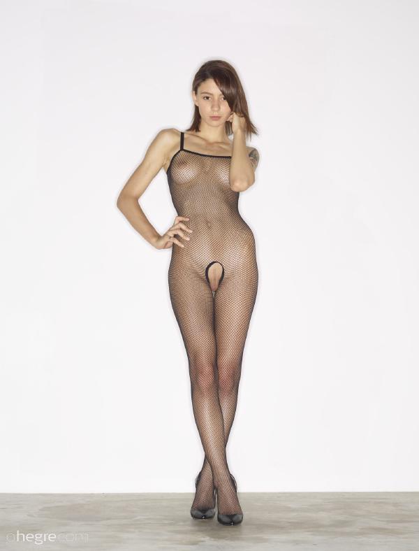 Imagen #3 de la galería Body de rejilla sin entrepierna rosa